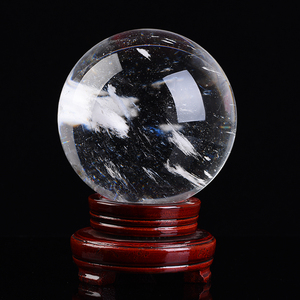 天然白水晶球摆件熔炼球大号客厅玄关卧室办公室书桌居家开业礼品