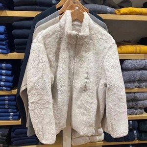 优衣库 男装长绒摇粒绒拉链茄克(长袖抓绒外套 440593 uniqlo