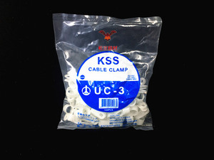 台湾KSS淘宝一级供货商 KSS配线固定钮UC-3 KSS线夹 环保100PCS