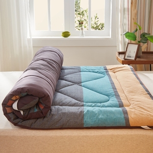 无印良品新疆棉花床垫遮盖物 防潮透气单人棉絮垫被 加厚全棉床褥