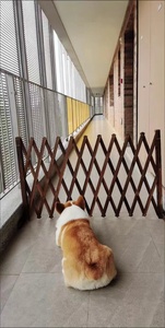 狗围栏隔离门宠物围栏室内阳台狗笼隔断可伸缩栅栏门挡狗挡猫护栏