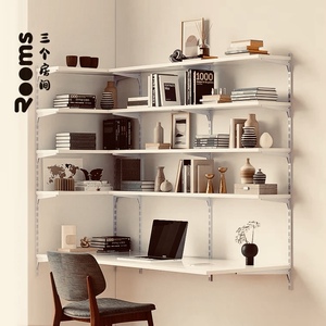 图书馆书桌书架