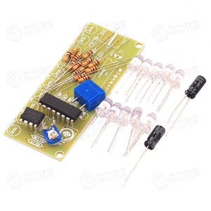 NE555led跑马循环流水灯套件pcb电路板电子DIY制作模块套件散件
