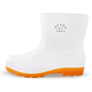 白色雨鞋男半筒卫生食品鞋低筒雨靴防滑厨师鞋女水鞋