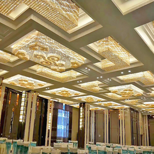 003人付款天猫创意艺术玻璃水滴灯酒店大堂空中吊灯别墅会所工程吊顶