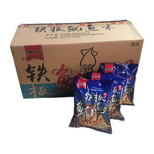 雅鲜铁板鱿鱼56g新品方便面双层面饼家庭学生宿舍即食点心干吃面