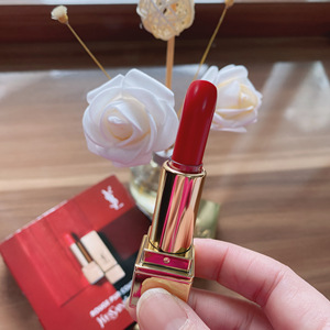 代购正品ysl/圣罗兰口红中小样 迷你01号金色方管1号正红色1.3g