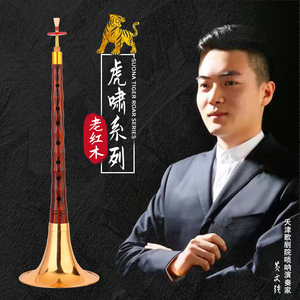 黄文强专业精品老红木d调唢呐演奏级民族乐器吹奏全套纯铜大喇叭