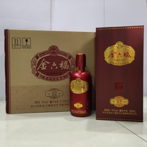 【中国福酒】金六福酒12 42度500ml*4瓶整箱装 浓香型白酒 保真