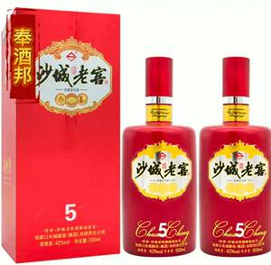 沙城老窖传承5 42度500ml*4瓶整箱装浓香型白酒 纯粮酿造品质保证