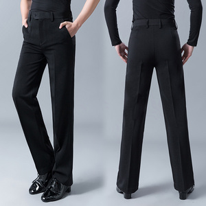 新款拉丁舞裤男交谊舞长裤成人摩登舞广场舞蹈练功表演裤子1人付款