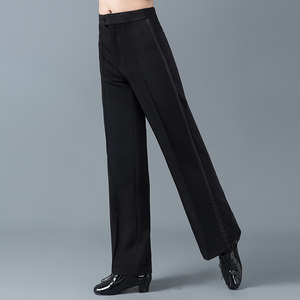 春夏季新款拉丁舞裤男交谊舞长裤成人摩登舞广场舞蹈练功表演裤子