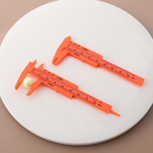 做手工入一把实用迷你便携塑料卡尺测量尺寸尺子diy饰品配件材料