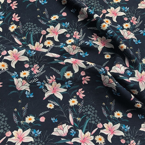 人棉印花面料夏季轻薄舒适透气 碎花服装睡衣家居服饰连衣裙布料