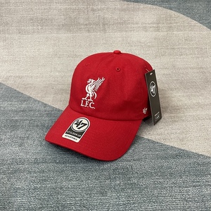 47高品质新款软顶帽子利物浦红色鸭舌帽潮男女刺绣棒球帽球迷用品