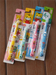3件包邮 日本原装进口巧虎儿童牙刷 小头护齿防蛀软毛 各年龄阶段