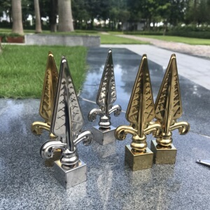 201/304不锈钢欧式装饰枪头 围栏护栏配件栏杆防盗枪尖大门围栏
