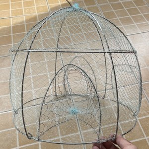 700人付款淘宝三驰渔具泥猛笼金古石斑鱼笼不锈钢材质