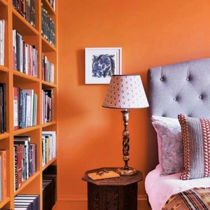 爱马仕橙色乳胶漆内墙家装背景墙室内水性环保净味面漆自刷网红