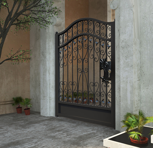 欧式铁艺门庭院单双开小铁门入户花园院子门户外围墙栅栏门可定制