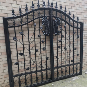 现代铁门庭院门户外别墅花园小门单双开乡村院子围栏门防盗门定制