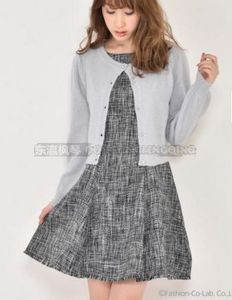 2017年春款   日本品牌原单   仿麻料无袖腰带连衣裙   三色