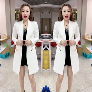 高级感韩版时尚风衣女2023年春装新款洋气显瘦百搭中长款修身外套