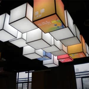 浩杰五面灯箱软膜立体软膜uv喷绘膜多面发光膜卡布灯膜