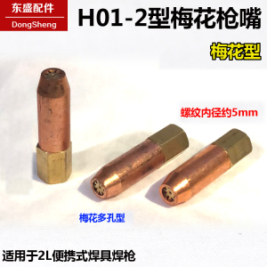 2型焊炬嘴 H01-2梅花型小焊枪头 空调制冷2升便携式焊嘴 煤气焊咀