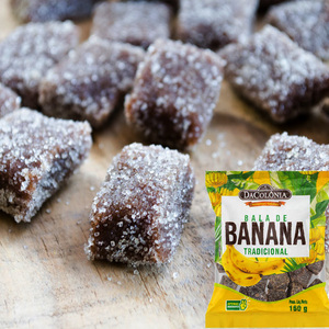 香港代购Bala de Banana巴西进口香蕉味糖果儿童零食软糖水果糖