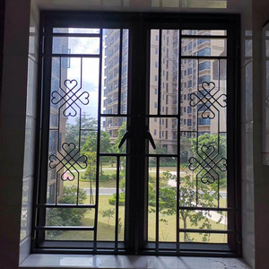广东东莞儿童防护网  铝合金防护窗花  高层防护栏  港式防盗窗
