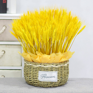 乡土黄金麦穗干花花束开业大麦客厅田园装饰摆件花瓶插花花蓝篮子