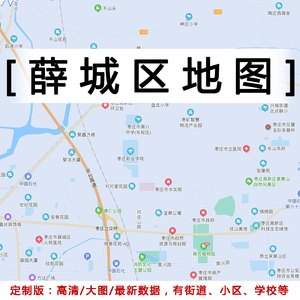 薛城行政区划图图片