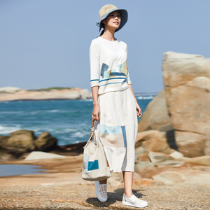 gudu谷度亚麻女装-半裙