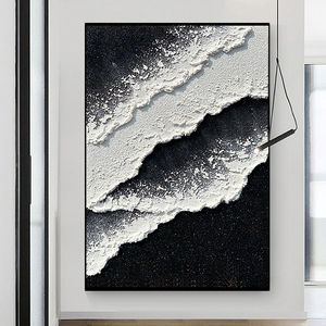 现代简约黑白抽象画玄关挂画沙发客厅背景墙房间卧室北欧风装饰画