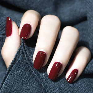 2021年新色秋冬色系不可剥酒红色指甲油免烤快干持久透明裸色黑色