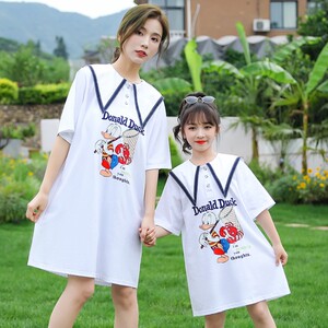 t恤运动学生可爱男孩亲子装夏天儿童短袖衣服圆领tb676230260412