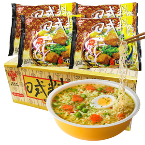 庆威方便面日式料理30包精炖葱香排骨泡面怀旧零食整箱速食汤面