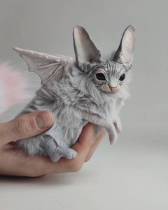 【代购】幻想生物蝙蝠猫可动玩偶 俄罗斯艺术家手作 多色bjd坐骑
