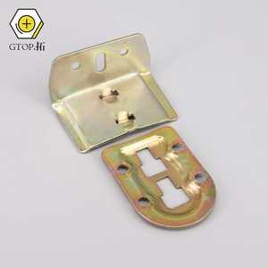 固拓 床铰挂钩床用组合固定支撑连接件 旧式家具五金配件角码床钩
