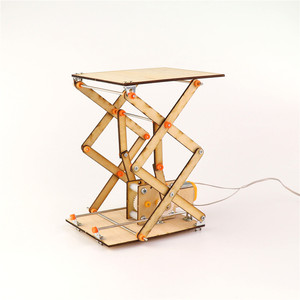 科技小制作电动机械升降平台科学实验发明学生手工模型作品创客