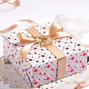 蝴蝶结彩带装饰包装纸丝带高档自粘diy圣诞节礼品纸包装包书纸ins风