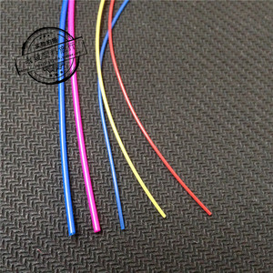 红/黄/蓝彩色塑料毛细管 0.7/1.2/1.3mm 铅皮座渔具用翻边小细管