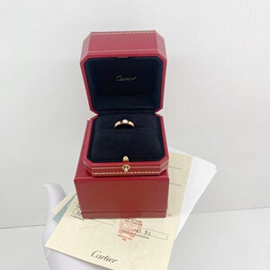 cartier 卡地亚 love 单钻 一颗钻 18k玫瑰金 戒指