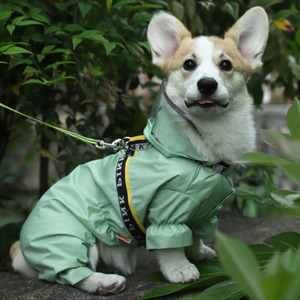 狗狗雨衣柯基防水全包雨披中型小型犬宠物狗狗四脚衣雨伞衣服防脏