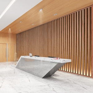 仿木纹竖条木格栅背景墙纸火锅饭店餐厅酒店个性创意抽象艺术壁纸