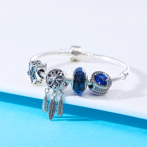 潘家捕梦网纯银手链女简约小众串饰品梦幻星辰原创设计送女友礼物