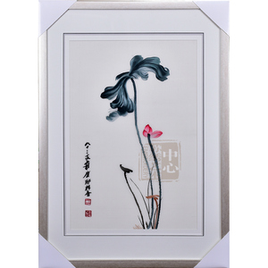 苏绣成品纯手工刺绣1-4丝精品客厅玄关装饰挂画荷花荷叶系列全