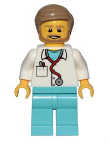 乐高 lego 城市系列 60204 cty898 男性医生人仔