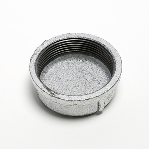 镀锌管帽4分6分1寸2寸内丝堵头封头dn50闷盖螺纹丝扣铸铁堵帽6580